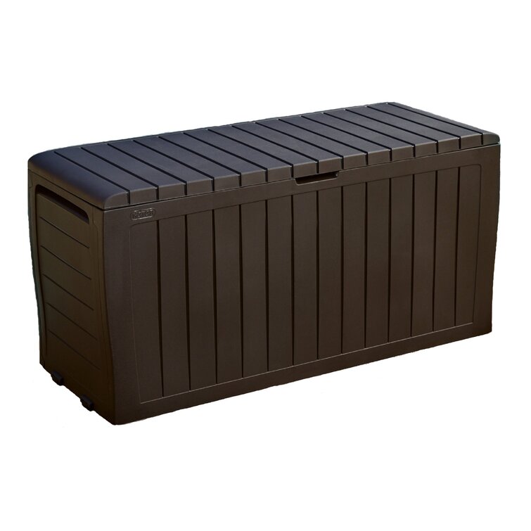 Keter Marvel Plus 71 Gallon Water Resistant Lockable Deck Box and